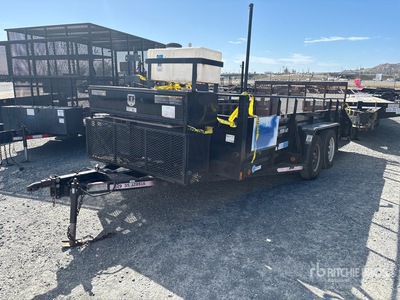 2017 Millerbilt 14 ft T/A Remorque pour équipement