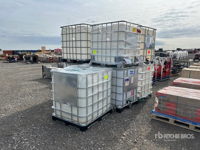 Quantity of (9) Plastic Chemical Totes