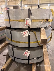 Lot of (3) Galvanized Cold Roll Steel Coils - 43,100 lbs