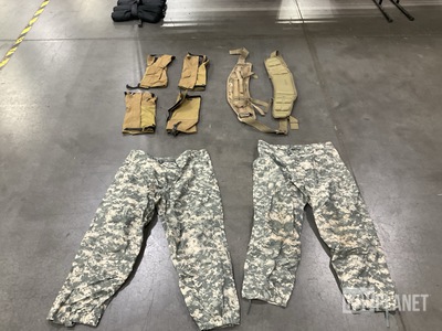 (21) Individual Belts, (5) Jackets, (2) Shirts & Assorted Items