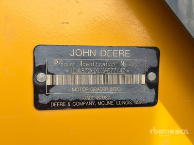 2016 John Deere 872G AWD Motorische Grader