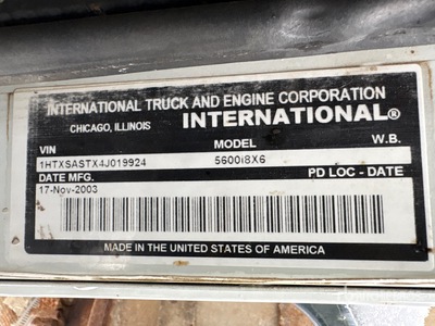 2004 International PayStar 5600i 10x6 Coiled Tubing Reel Truck