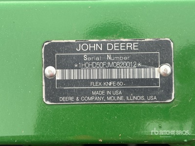 2021 John Deere HD50F 50 ft Hinged Draper Combine Header