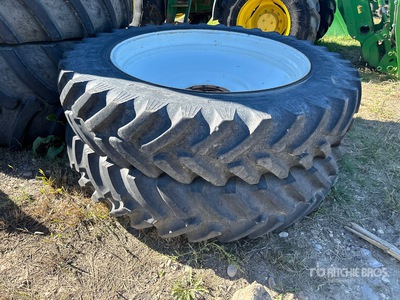 Quantity of (2) Titan Hi-Traction Lug Radial 380/90R46 Tires