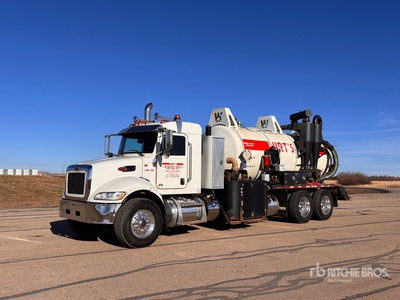 2021 Westech on 2022 Peterbilt 348 6x4 Vacuum Tanker Truck