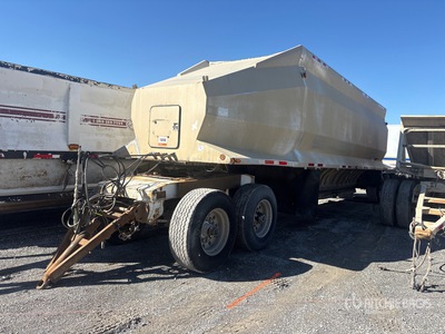 2001 Marquez 40 ft T/A A-Train Lead Aluminum Belly Dump Trailer
