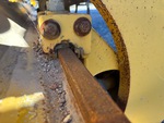 Chassis with Tiras de desgaste del deslizamiento de la vertedera