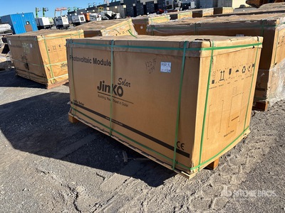 Quantity of (27) Crates of Jinko Solar 395W Bifacial Solar Panels (Unused)