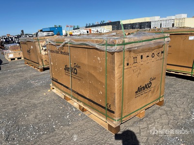 Quantity of (27) Crates of Jinko Solar 395W Bifacial Solar Panels (Unused)