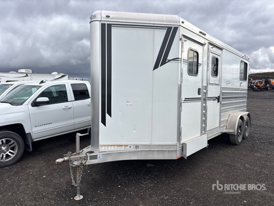 2024 4-Star 12 ft T/A Horse Trailer