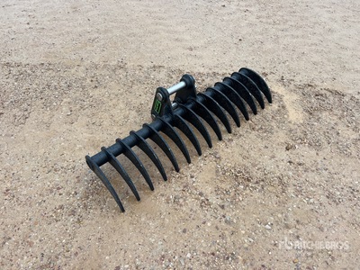 2026 Haener HBR1200-P40A 1200 mm Lifting Râteau de pelleteuse (Unused)