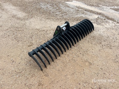 2026 Haener HBR1600-P45A 1600 mm Lifting Râteau de pelleteuse (Unused)
