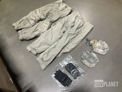 (13) Trousers, (96) Pairs of Gloves, (33) Pouches & Assorted Items
