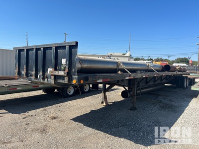 1998 (unverified) Dorsey 48 ft T/A Material on and around unit is not included Flatbed Trailer