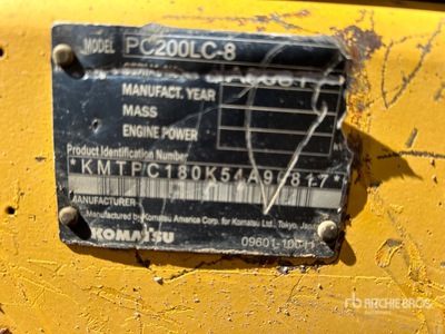2012 Komatsu PC200LC-8 Koparka gąsienicowa