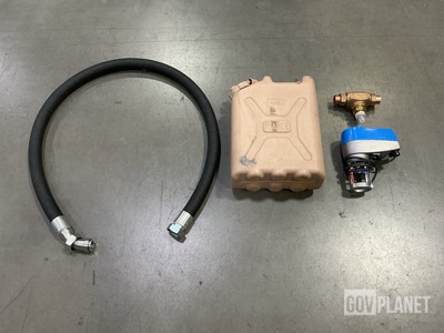 (1) Flow Control Valve, (2) Hose Assemblies & (6) Plastic Water Cans
