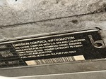 Engine with Emission Label