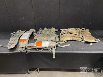 (79) Hydration System Carriers, (44) Molded Waist Belts & Assorted Items