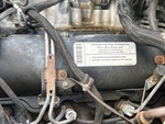 Engine with Emission Certification Label