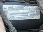 Engine with Emission Certification Label
