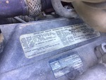 Engine with Emission Label