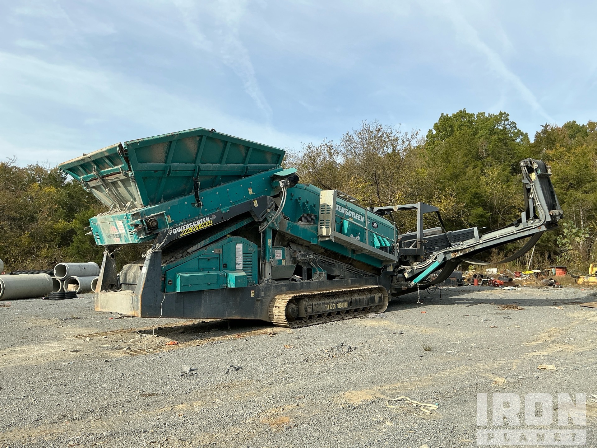 2018 Powerscreen Warrior 1800 Tracked Incline Screen Plant