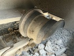 Undercarriage with Left Track Rollers