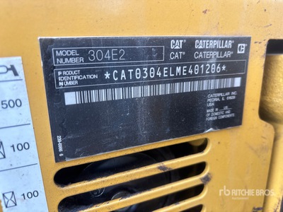2016 Cat 304E2 CR Mini Excavator