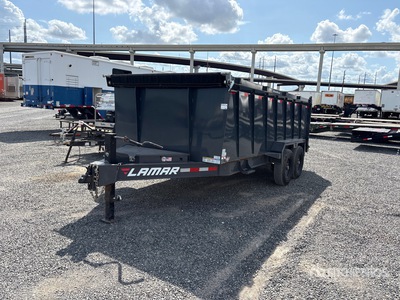 2022 Lamar 16 ft T/A Dump Utility Trailer