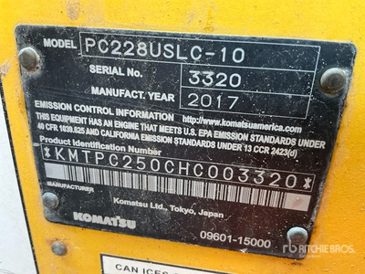 2017 Komatsu PC228USLC-10 Rupsgraafmachine