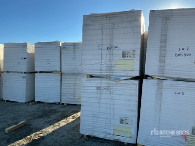 Quantity of (8) 48 in x 48 in Polyiso Insulation Board