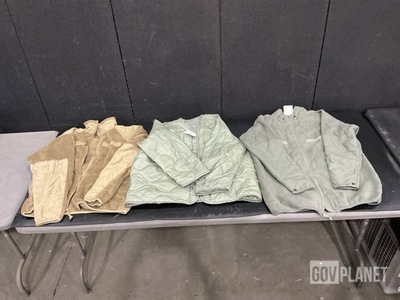 (58) Cold Weather Coat Liners, (55) Cold Weather Jackets & Assorted Items