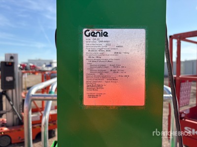 2022 Genie GR20 Vertical Mast Lift