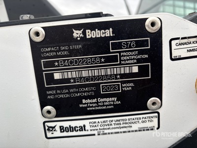 2023 Bobcat S76 Skid Steer Loader