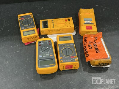(6) Assorted Fluke Multimeters