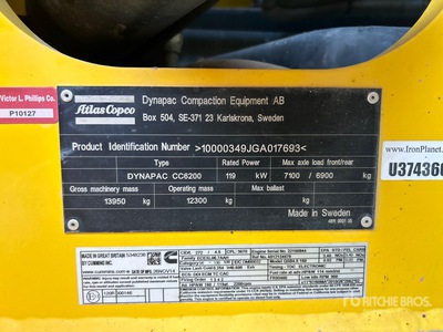 2016 Dynapac CC6200 Compacteur à double bille