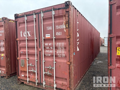 40 ft High Cube Conteneur de stockage