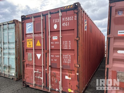 40 ft High Cube Contenedor de almacenamiento