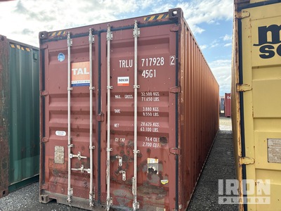 40 ft High Cube Contenedor de almacenamiento