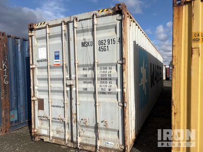 40 ft High Cube Contenedor de almacenamiento