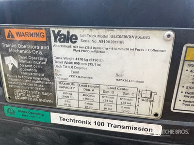 2012 Yale GLC050VXNVSE083 Chariot Élévateur