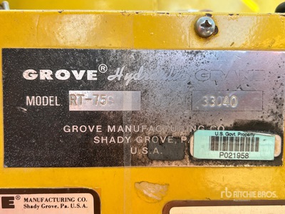 1975 Grove RT75S 4x4 Grúa todo-terreno