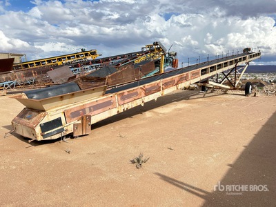 32 in x 72 ft Portable Radial Stacking Conveyor Belt