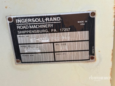 1997 Ingersoll Rand SD115D Smooth Drum Compactor
