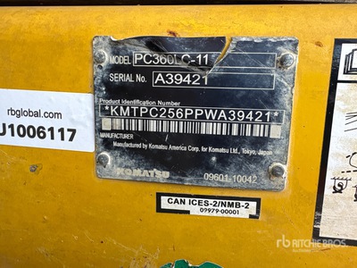 2023 Komatsu PC360LC-11 Excavadora de Cadenas