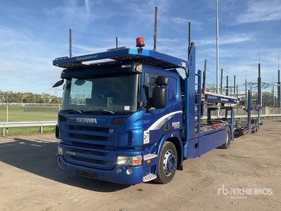 2006 Scania P410 4x2 Camión portavehiculos