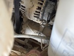 Engine with A/C Compressor