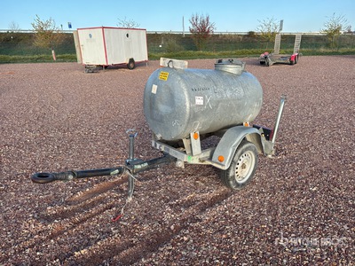 2009 Hubiere CTR751CT 500 L Citerne A Eau 1 Essieu Water Tank Trailer