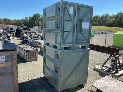 (2) Plastic Research 102440-101 Pallet Containers