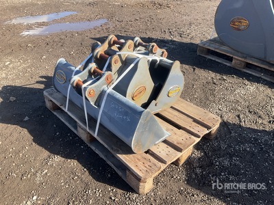 Quantity of (3) Strickland Excavator Bucket - Fits Kobelco SK17/18 (Unused)